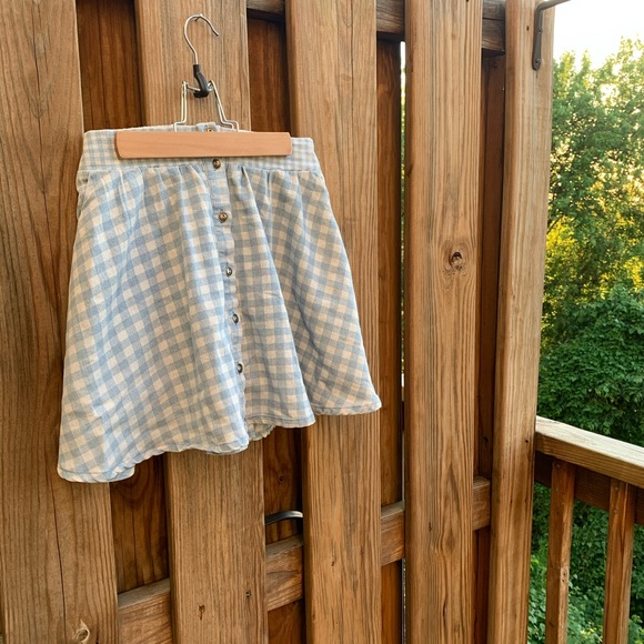 Fifty Street Gingham Circle Mini Skirt - Picture 1 of 6